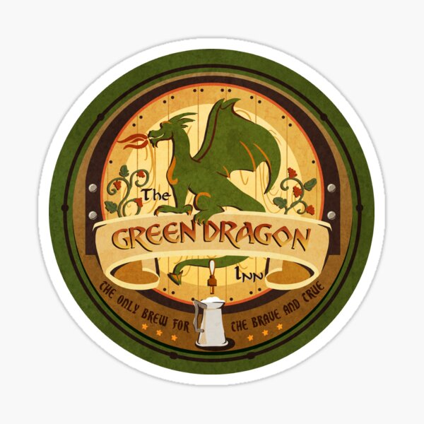 The Green Dragon Sticker
