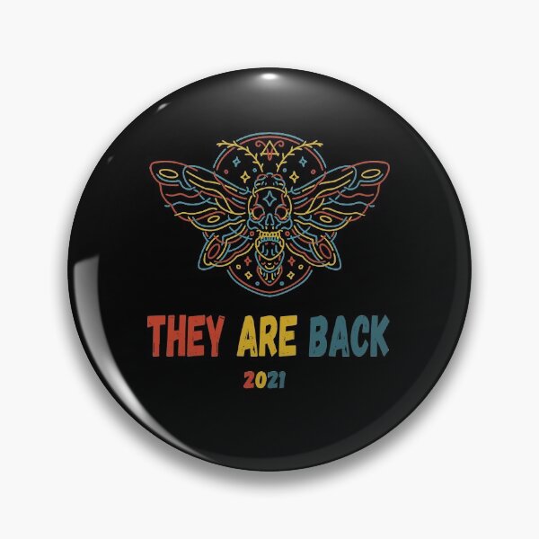 Item preview, Cicadas 2021 with skull, They Are Back, Brood X ,Great Eastern Brood designed and sold by Xeuno.