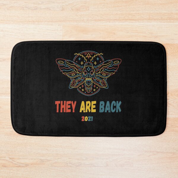 Item preview, Cicadas 2021 with skull, They Are Back, Brood X ,Great Eastern Brood designed and sold by Xeuno.
