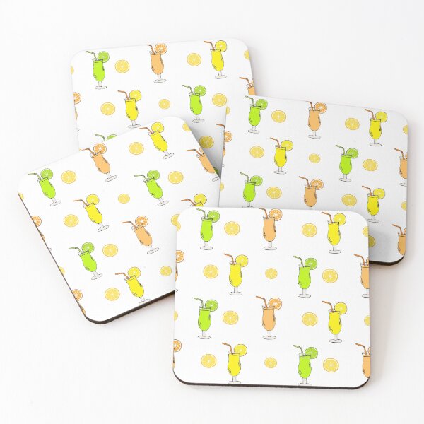 Item preview, Super simple and minimalistic pastel cocktail drinks pattern ( pack ) designed and sold by Barolina.