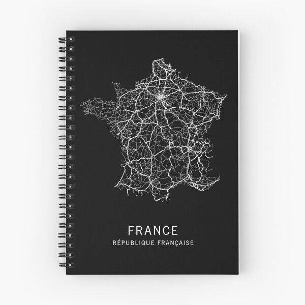 Artikelvorschau, Frankreich Straßenkarte entworfen und verkauft von clarkstpress.