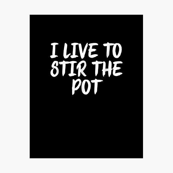 Pot Stirrer print art Captions print art at