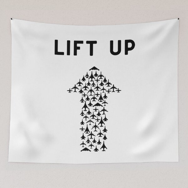 Item preview, Black - Lift Up Airplanes Arrow designed and sold by AeroAstro.