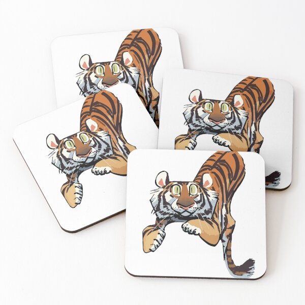 Item preview, Cute Tiger Cartoon Drawing designed and sold by Emo Barkz.