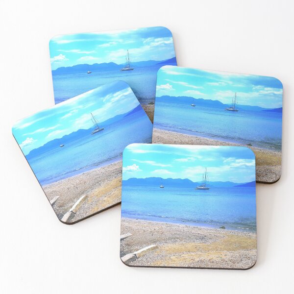 Item preview, Greece island sail boats  designed and sold by AJPaint.