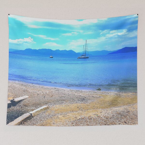 Item preview, Greece island sail boats  designed and sold by AJPaint.