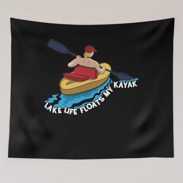 Item preview, Kayaking Lake Life floats my Kayak for Kayaker designed and sold by FalkDania.