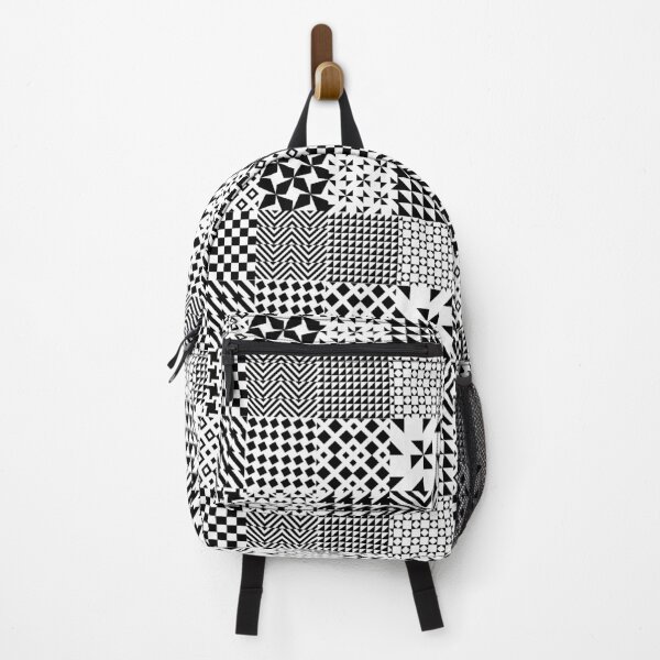 Item preview, 65 MCMLXV Black and White Geomrtric Mix Patchwork Pattern designed and sold by 65 MCMLXV.