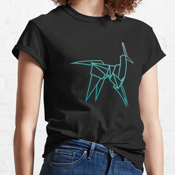 Blue Blade Runner Origami Einhorn Classic T-Shirt