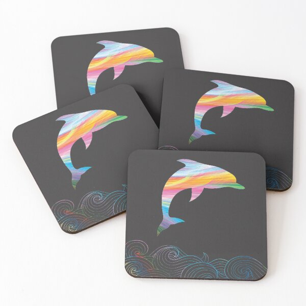 Item preview, Tie Dye Dolphin - Colorful Hand-funny designed and sold by adelsalmi.
