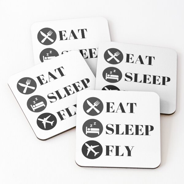 Item preview, Eat, Sleep, Fly - Pilot Life - Black designed and sold by AeroAstro.