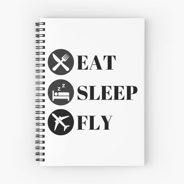 Item preview, Eat, Sleep, Fly - Pilot Life - Black designed and sold by AeroAstro.