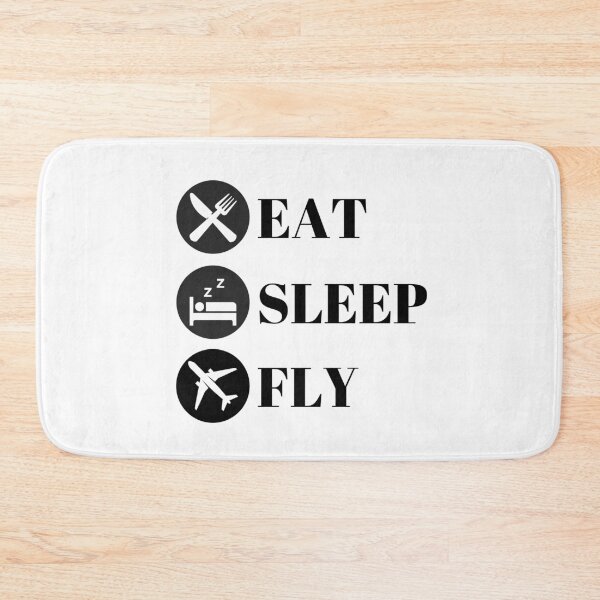 Item preview, Eat, Sleep, Fly - Pilot Life - Black designed and sold by AeroAstro.