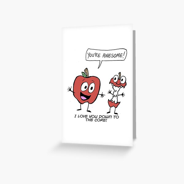 Apple Love Greeting Card