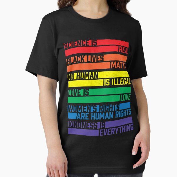 Item preview, Wissenschaft ist real! Schwarze Leben zählen! Kein Mensch ist illegal! Liebe ist Liebe! Frauenrechte sind Menschenrechte! Freundlichkeit ist alles! designed and sold by Turtleshirts.