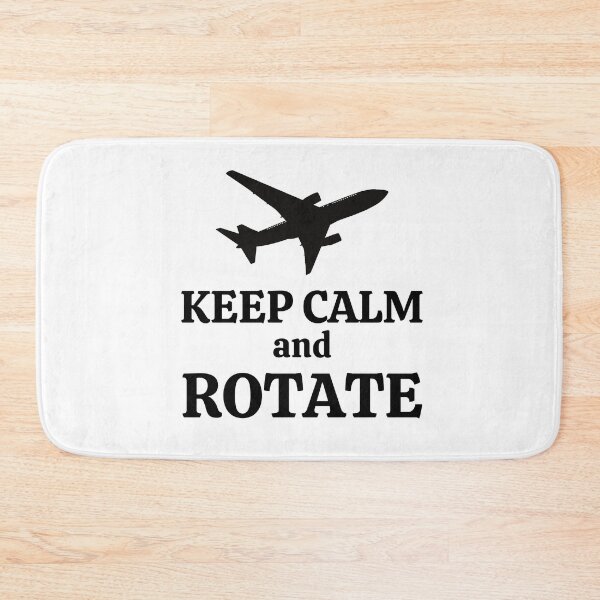 Item preview, Keep Calm and Rotate - Life of a Pilot - Black designed and sold by AeroAstro.