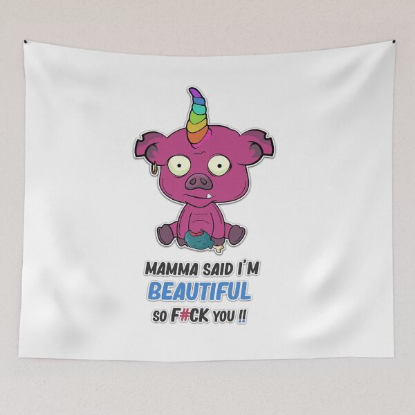 Item preview, Unicorn piggy, mamma said I'm beautiful designed and sold by creativedane.