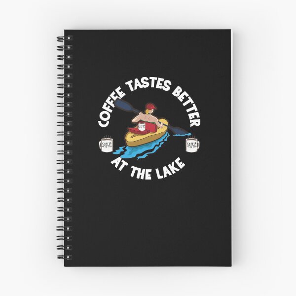 Item preview, Coffee tastes better at the lake Kayaker Design designed and sold by FalkDania.