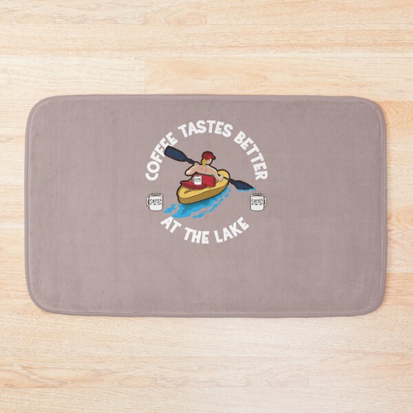 Item preview, Coffee tastes better at the lake Kayaker Design designed and sold by FalkDania.