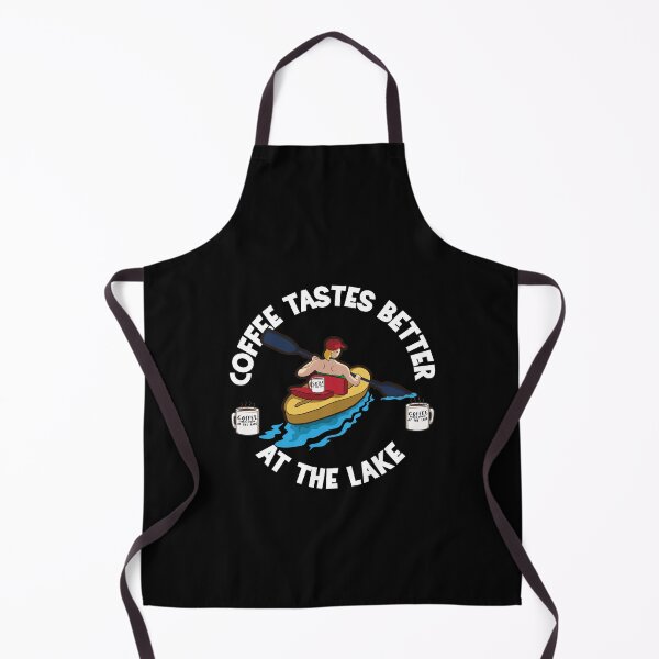 Item preview, Coffee tastes better at the lake Kayaker Design designed and sold by FalkDania.