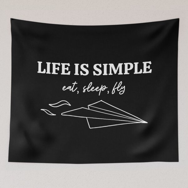 Item preview, Life is Simple - Eat, Sleep, Fly - Life of a Pilot designed and sold by AeroAstro.