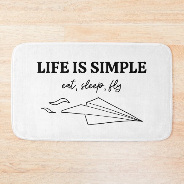 Item preview, Life is Simple - Eat, Sleep, Fly - Life of a Pilot - Black designed and sold by AeroAstro.