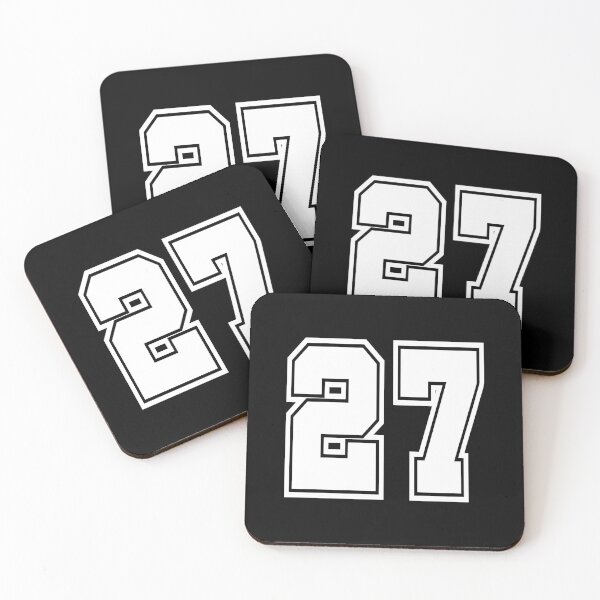 Item preview, 27 shirt number college style football soccer designed and sold by GeogDesigns.