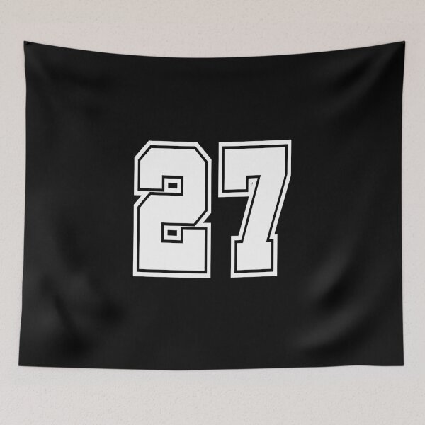 Item preview, 27 shirt number college style football soccer designed and sold by GeogDesigns.