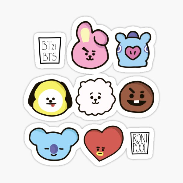 Bts Bt21 Tata Mang Cooky Rj Koya Shooky Chimmy 