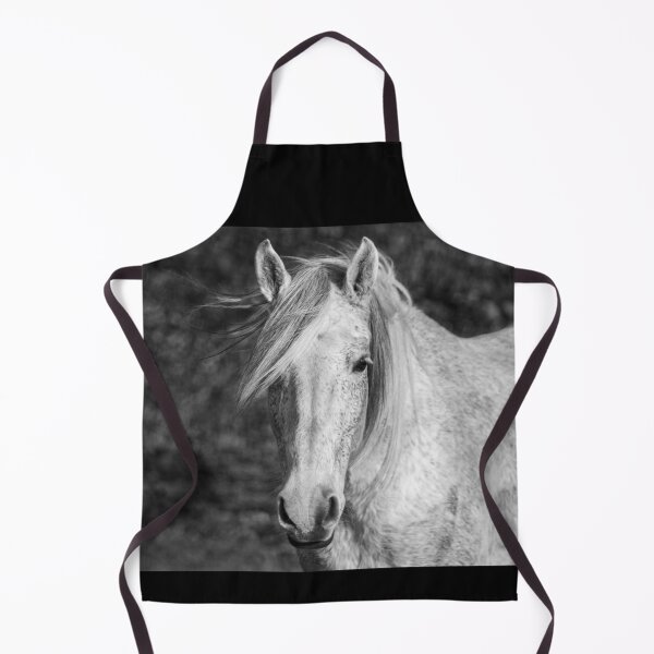 Item preview, Portrait of white horse, with mane flying in the wind. designed and sold by AylaHarbich.