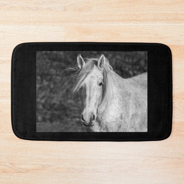 Item preview, Portrait of white horse, with mane flying in the wind. designed and sold by AylaHarbich.