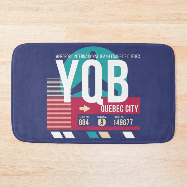 Item preview, Quebec City (YQB) Airport Code Baggage Tag designed and sold by SLAG-Creative.