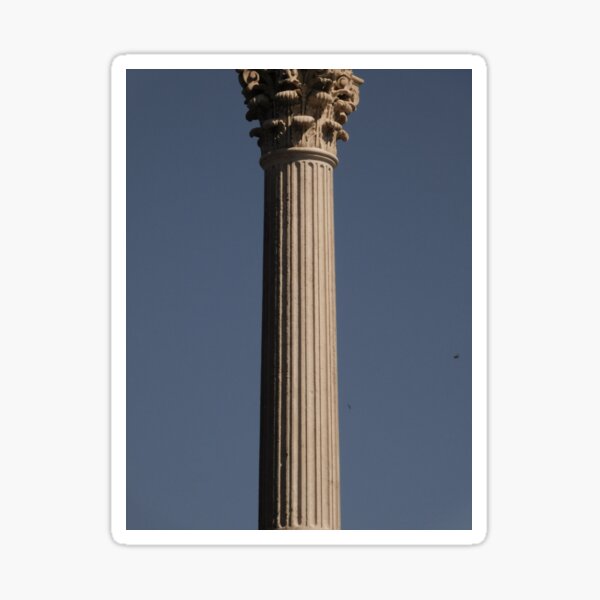 lonely coloumn in the city Sticker