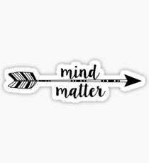 Geist über Materie - Pfeil Sticker