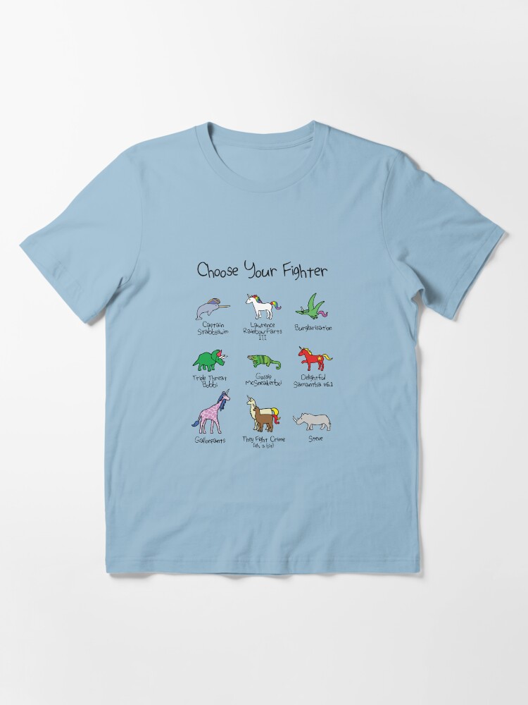 Alternate view of Choose Your Fighter (Horned Warrior Friends) Essential T-Shirt