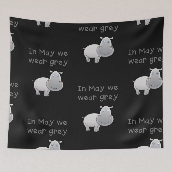Item preview, In May We Wear Grey designed and sold by SportyDogShop.