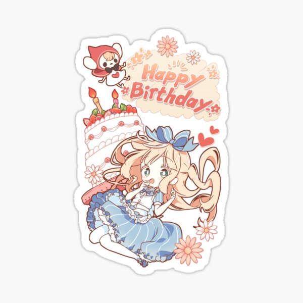 Stickers Sur Le Theme Alice Wonderland Cake Redbubble