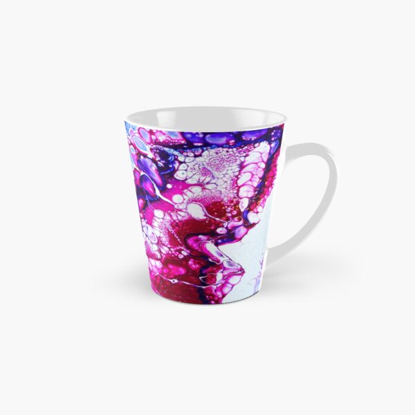 Abstract Art Acrylic Pouring Dutch Pour with Marbles Coffee Mug