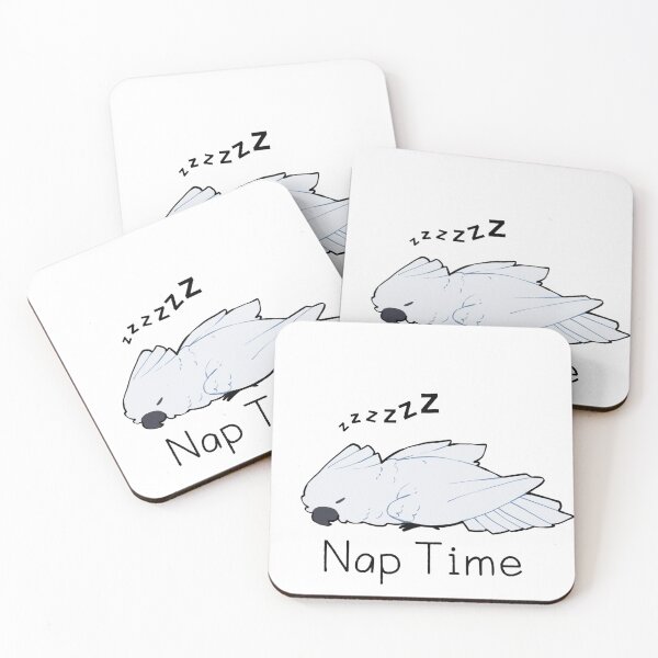 Item preview, Umbrella Cockatoo Cute Nap Time designed and sold by Alice Cheng.