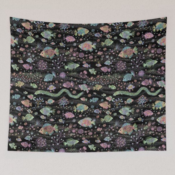 Item preview, Dreamy fish designed and sold by Rebecca Reck Art.