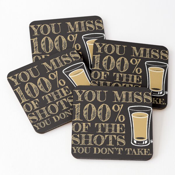 Item preview, You Miss 100% of the Shots You Don't Take (Dark Shirt ONLY) designed and sold by InkableApparel.