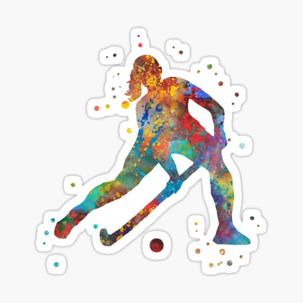 Item preview, Field hockey girl designed and sold by Rosaliartbook.
