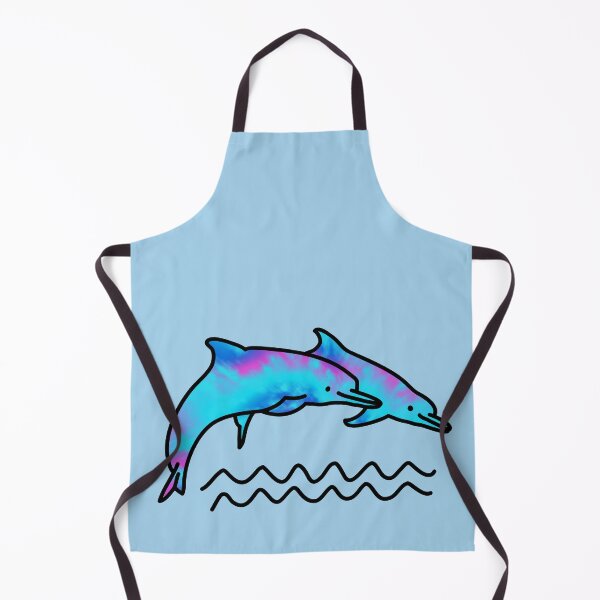 Item preview, Cute Blue Rainbow Tie Dye Dolphin designed and sold by LeGND.
