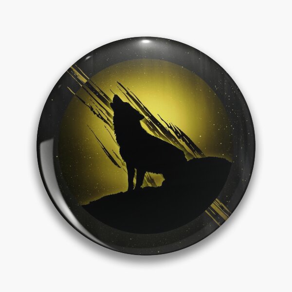 Item preview, Wolf with golden moon designed and sold by Destroyed-Pixel.