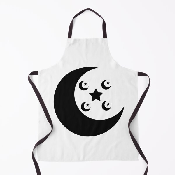 Item preview, Black Crescent Moon and Star Pattern designed and sold by ShaunSandhu.