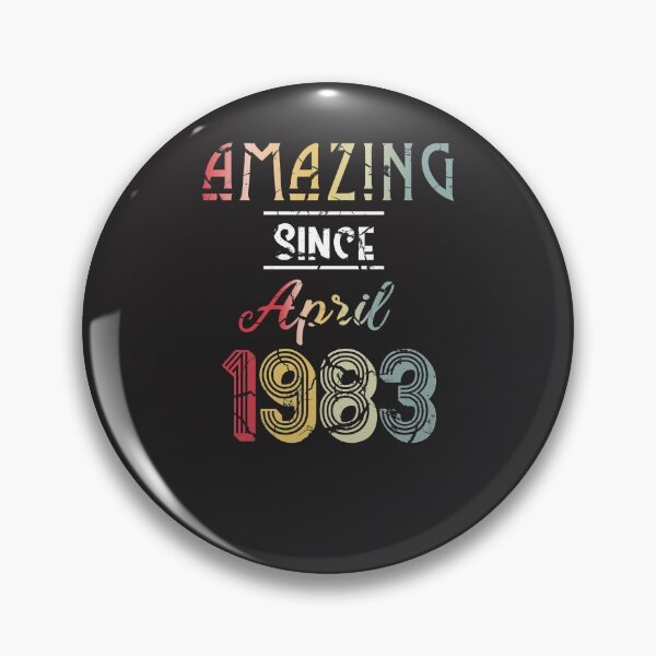 Item preview, Vintage Amazing Since April 1983 , Retro April Birthday , Born In 1983 , Funny Gift Ideas for Birthday designed and sold by biigshow.