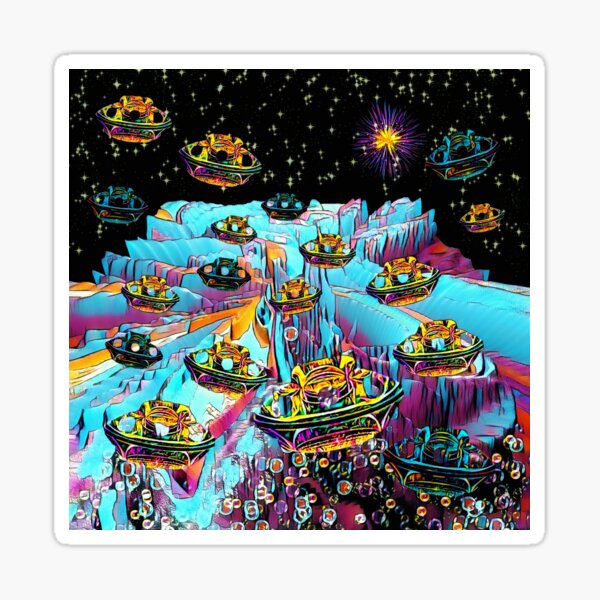 Galaxia Veeslia Airport Sticker