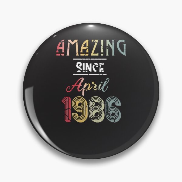 Item preview, Vintage Amazing Since April 1986 , Retro April Birthday , Born In 1986 , Funny Gift Ideas for Birthday designed and sold by biigshow.