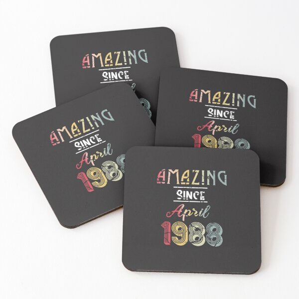 Item preview, Vintage Amazing Since April 1988 , Retro April Birthday , Born In 1988 , Funny Gift Ideas for Birthday designed and sold by biigshow.