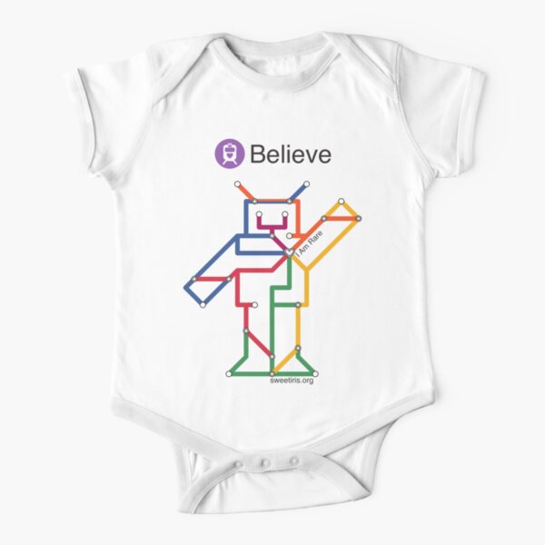 Sweet Iris Robot (Fight GM1 Gangliosidosis) Short Sleeve Baby One-Piece